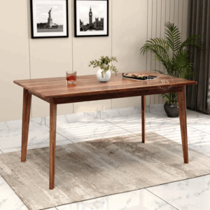Calabria 6 Seater Sheesham Wood Dining Table (Honey Finish)