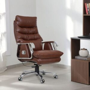 Fortuna PU Leather High Back Director Office Chair (Brown)