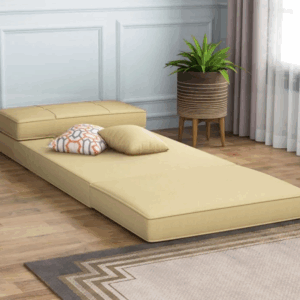 Coleman Single Futon Sofa Cum Bed (Irish Cream)