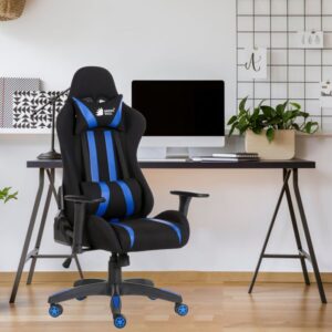 Beast PU Leather Butterfly Mechanism Gaming Chair (Blue)