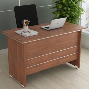 Nova Desking Office Table (Exotic Teak Finish, L)