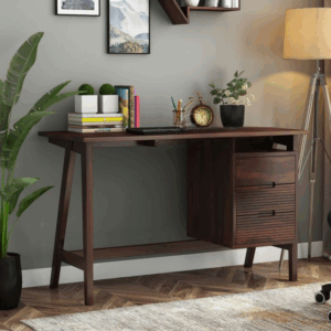 Elvira Study Table (Walnut Finish)